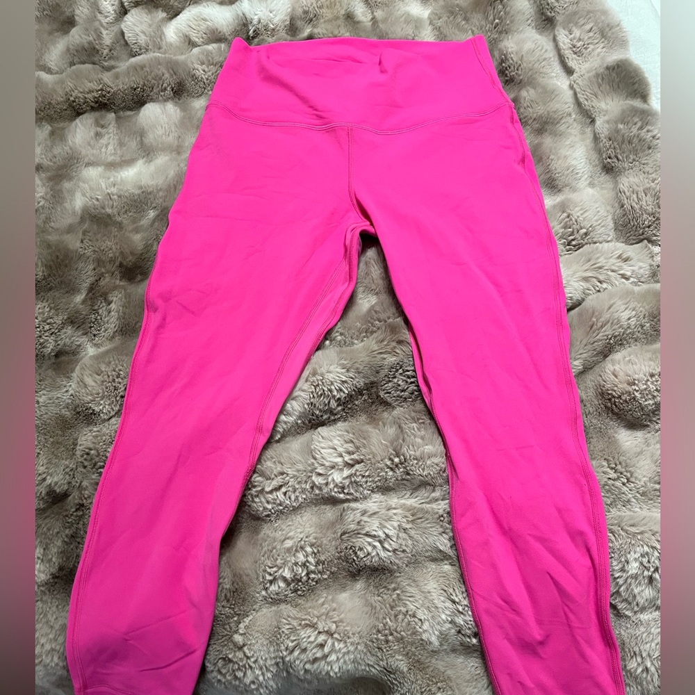 Lululemon Athletica Hot Pink Leggings size 12